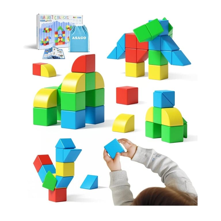 ASAGO Magnetic Blocks 36 Pieces