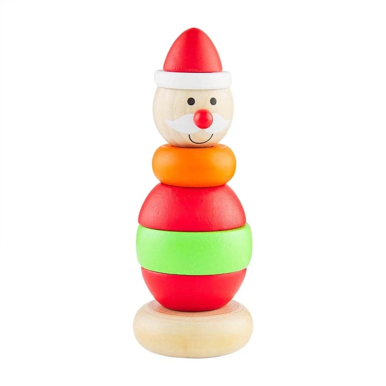 Mud Pie Kids Christmas Stacker Toy Santa