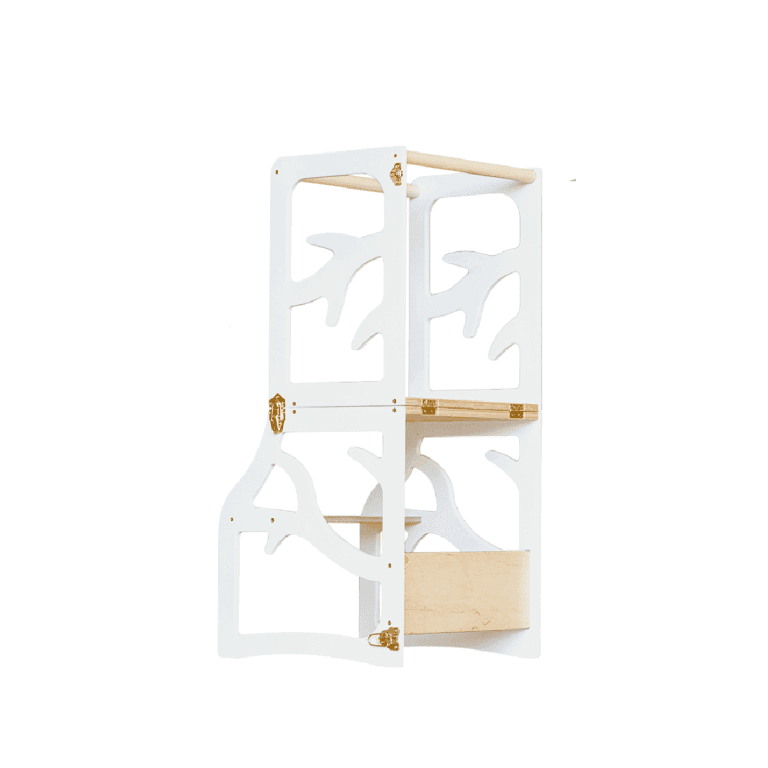 Weco Torre da Cucina Design Albero 2-in-1 Bianco