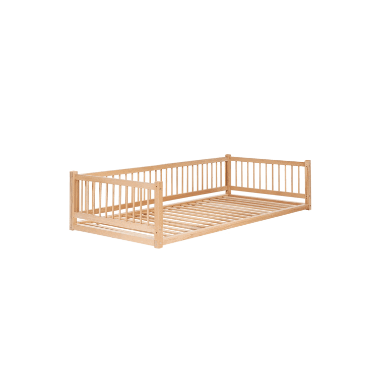 Simre Home Living Floor Bed With Rails Option 2 Full