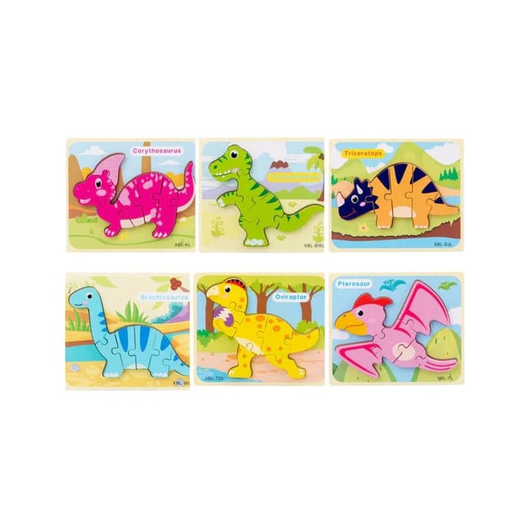 Seaside-Montessori Dinosaur 3D Puzzle Set 1