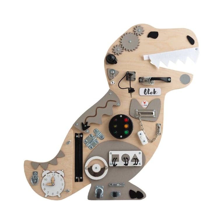 Foxy Family Busy Board Kosma il Dino Con Nome Con Supporto