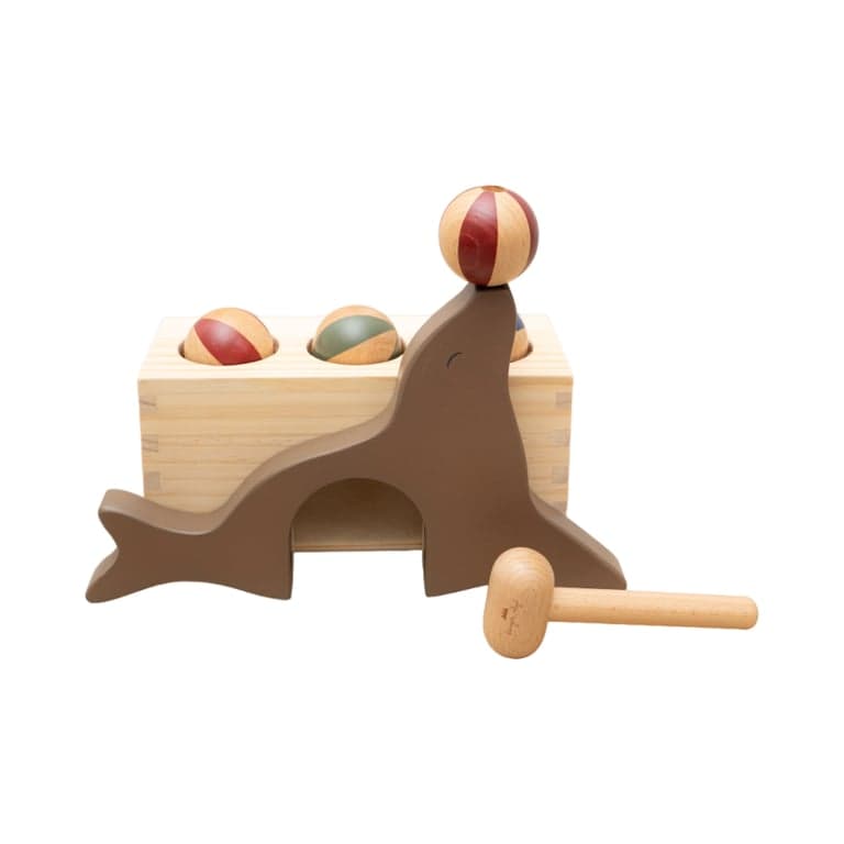 Playroom Collective Wooden Sea Lion Hammer Toy