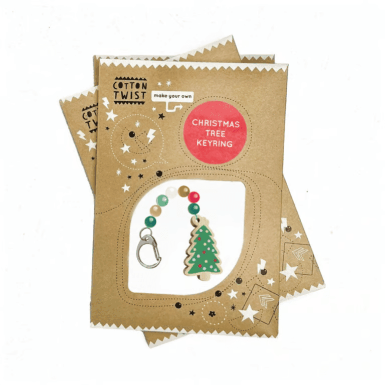 Cotton Twist Crea il Tuo Portachiavi Albero di Natale