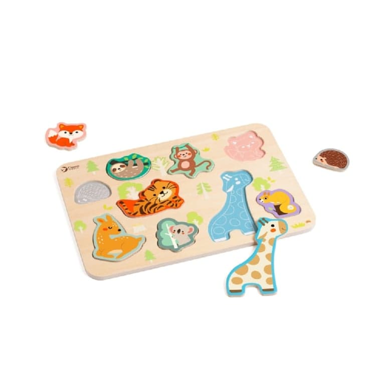 Classic World Puzzle di Forme Animali