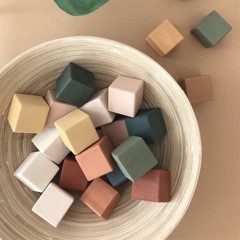 Sabo Concept Wooden Block Set 24 Pieces Earthy Multi