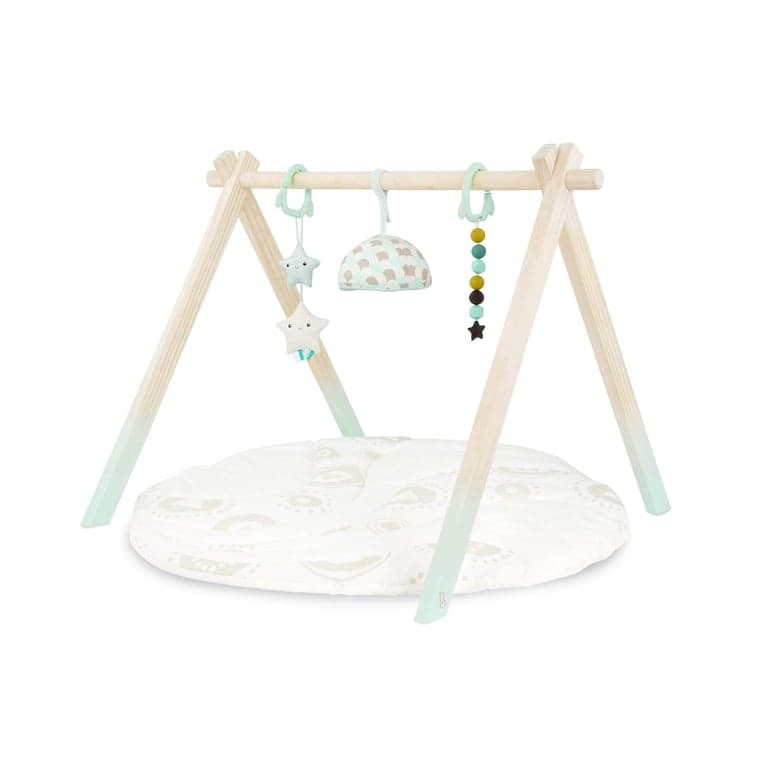 B. toys Wooden Baby Play Gym Classic