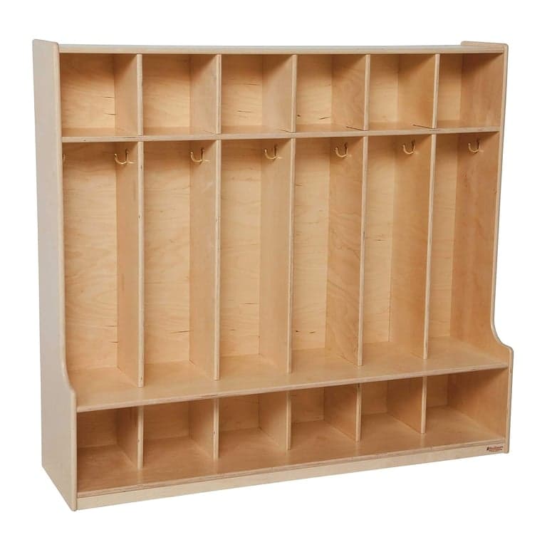 Wood Designs 6-Section Seat Locker
