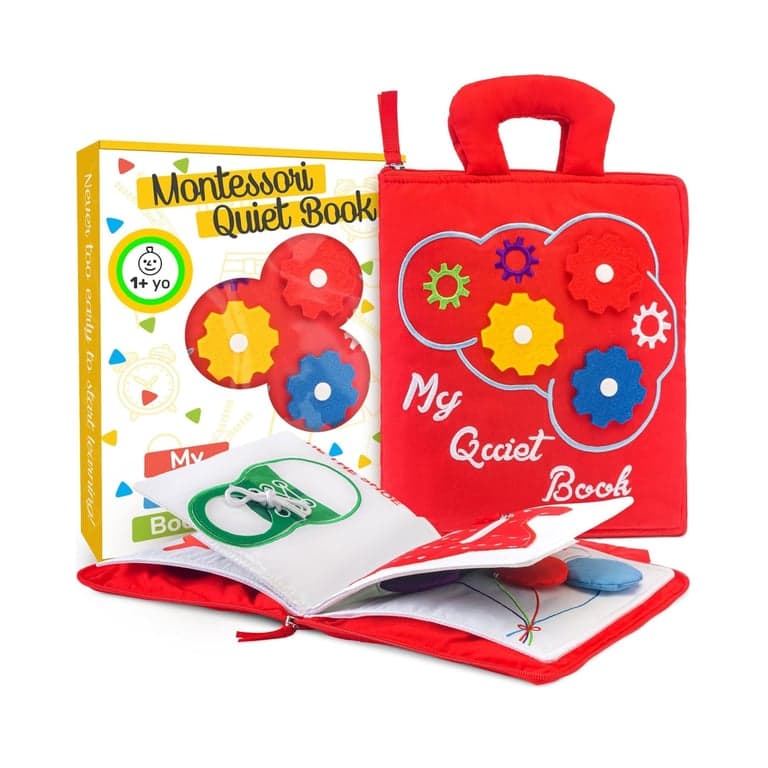 deMoca Quiet Busy Book Red