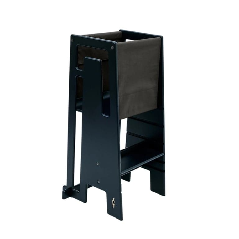 Tuki® Set iniziale torre di apprendimento nero con tessuto verde oliva scuro