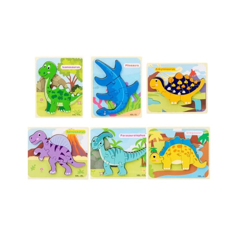 Seaside-Montessori Dinosaur 3D Puzzle Set 2