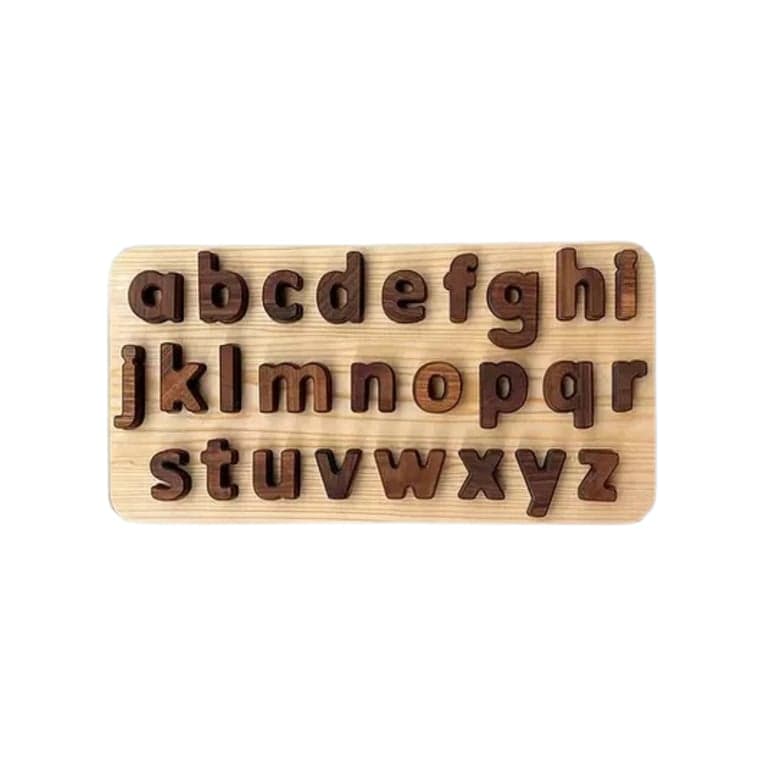 PoppyBabyCo Wooden Alphabet Letters Puzzle