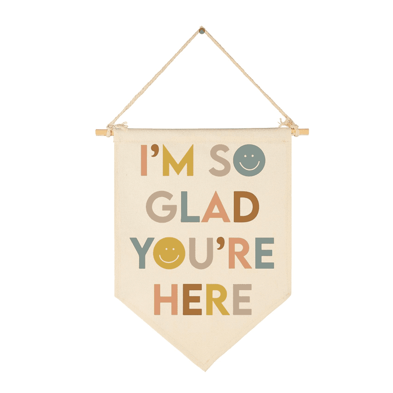 FYSIA Wall Art I'm So Glad You're Here