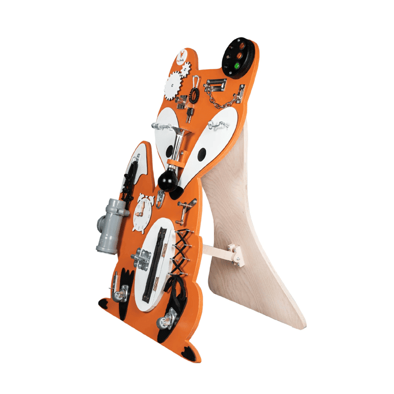 Foxy Family Busy Board Hubbie la Volpe Senza Nome Con Supporto