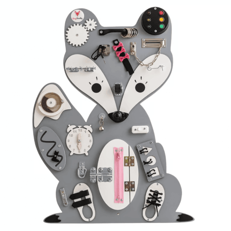 Foxy Family Busy Board Leonia la Volpe Senza Nome Con Supporto