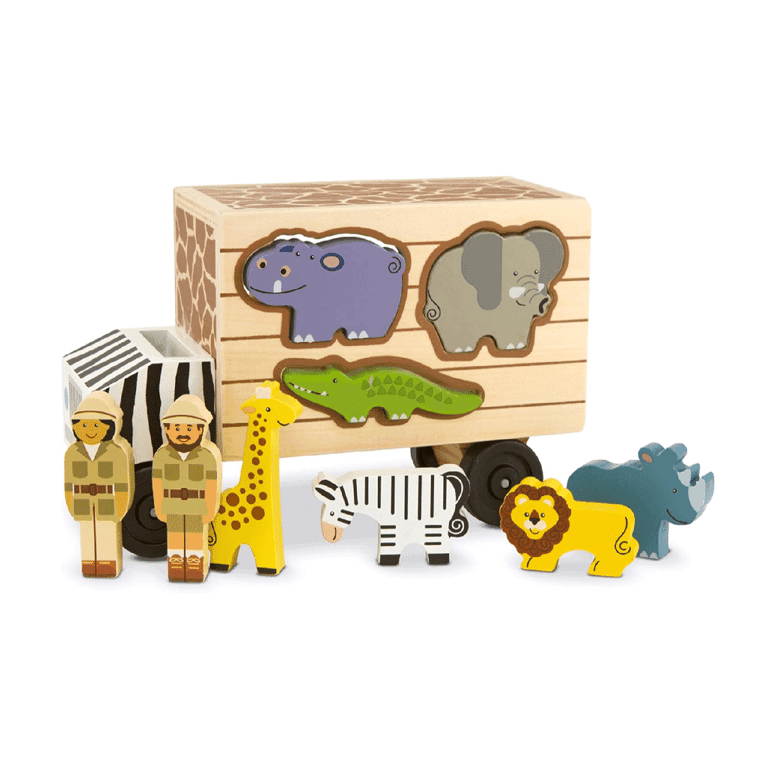 Melissa & Doug Truck Toys Animal Rescue Shape-Sorting Truck