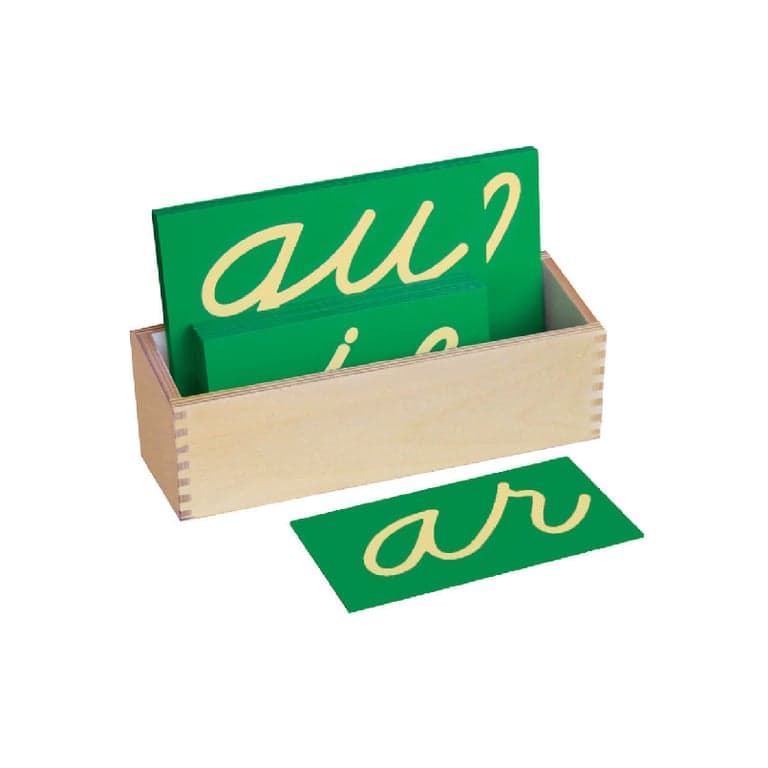 Bruins Montessori Cursive Double Sandpaper Letters With Box