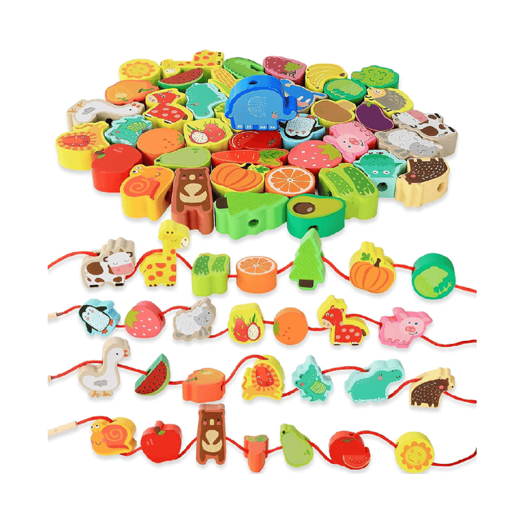BMTOYS Threading Beads Rainbow