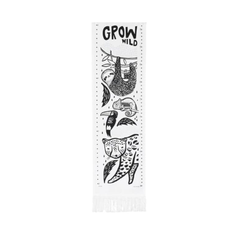 Wee Gallery Canvas Growth Chart Rainforest