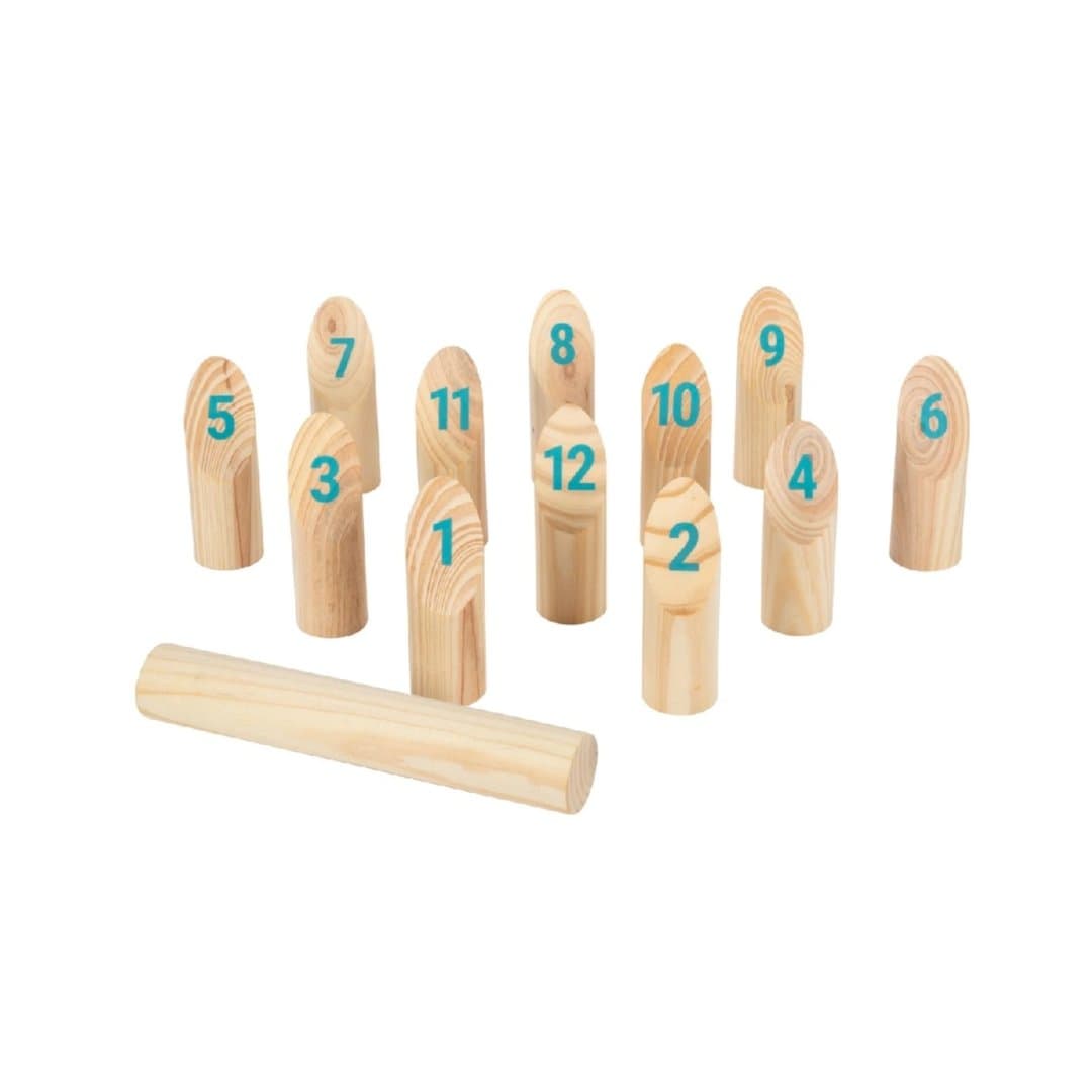 Small Foot Gioco Kubb Vichingo con Numeri Active