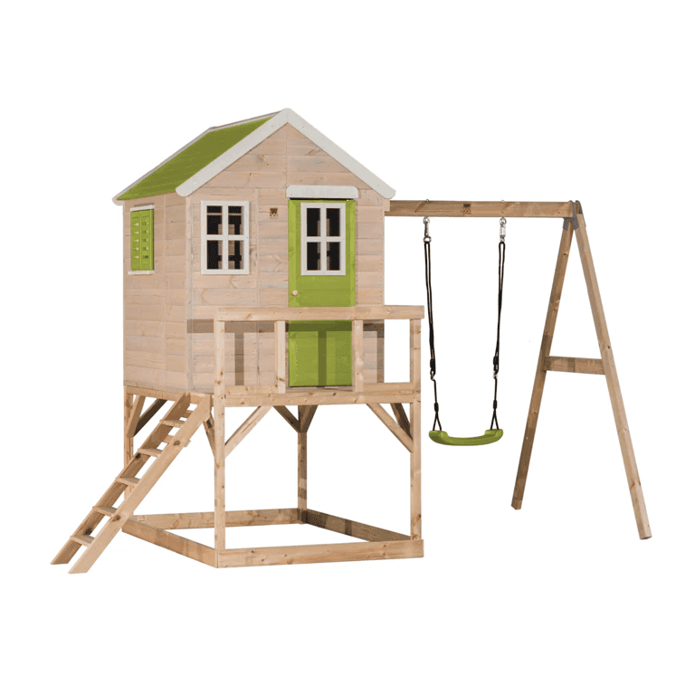 Wendi Toys My Lodge Altalena con Piattaforma e Altalena Singola Lime