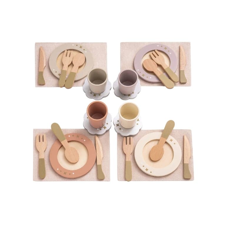 Robud Set di Stoviglie Giocattolo da 4 Pezzi