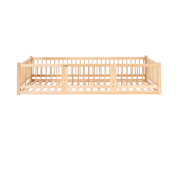 Simre Home Living Floor Bed With Rails Option 5 Full