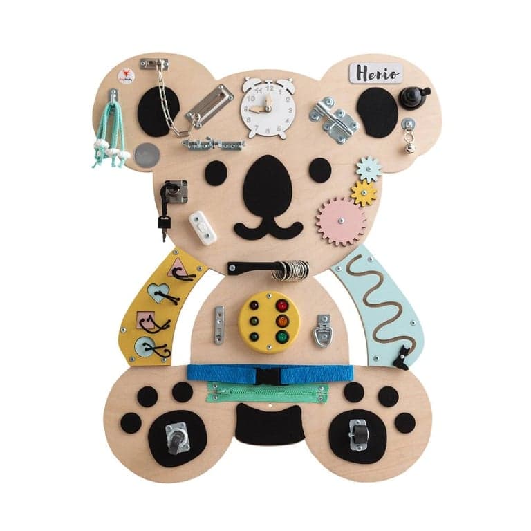Foxy Family Busy Board Henry il Koala Con Nome Senza Supporto