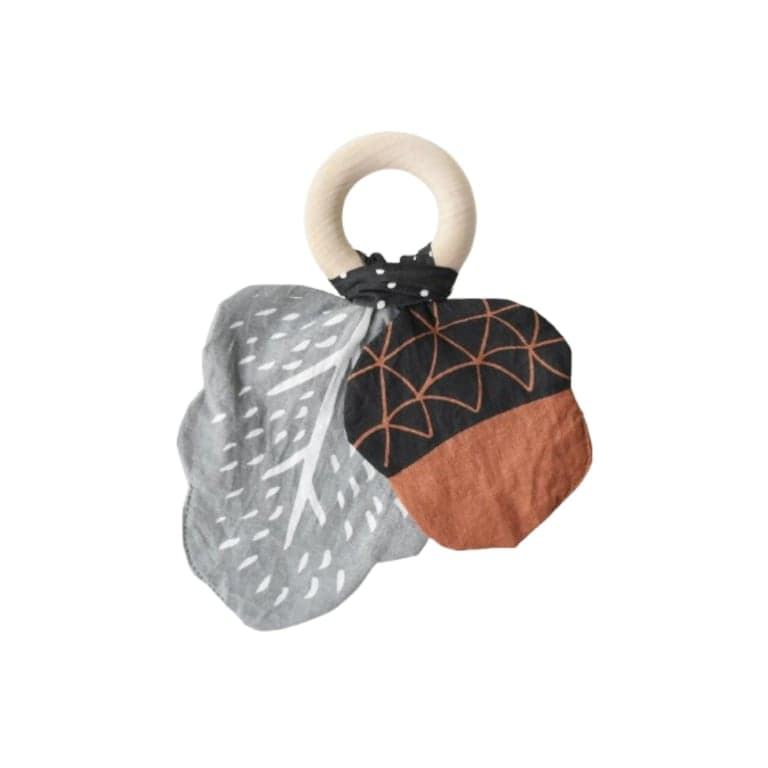 Wee Gallery Crinkle Teether Acorn