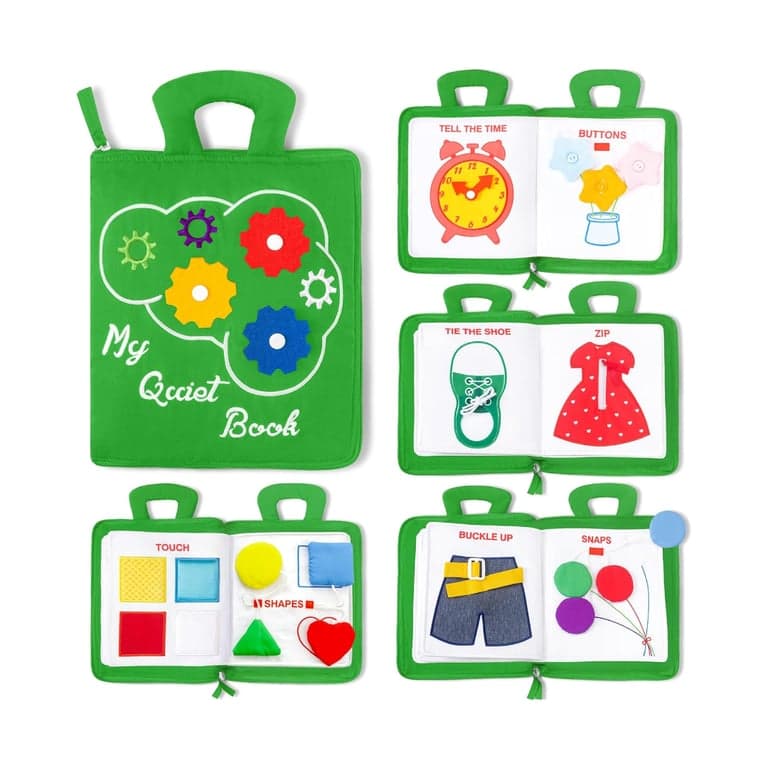 deMoca Quiet Book Green
