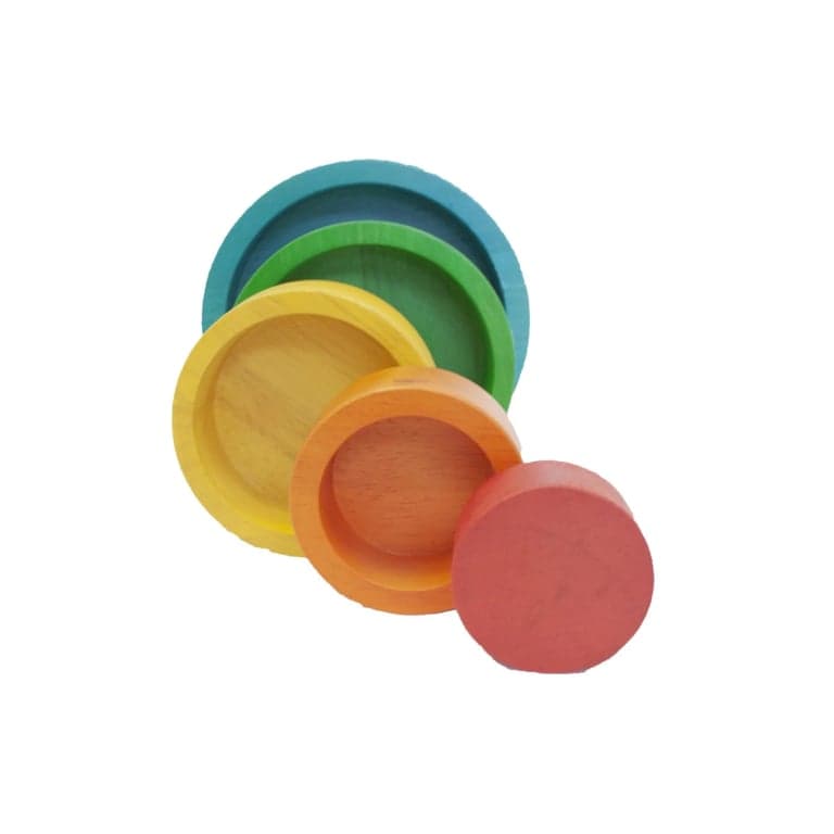 QToys Stacking and Nesting Bowls Coloured