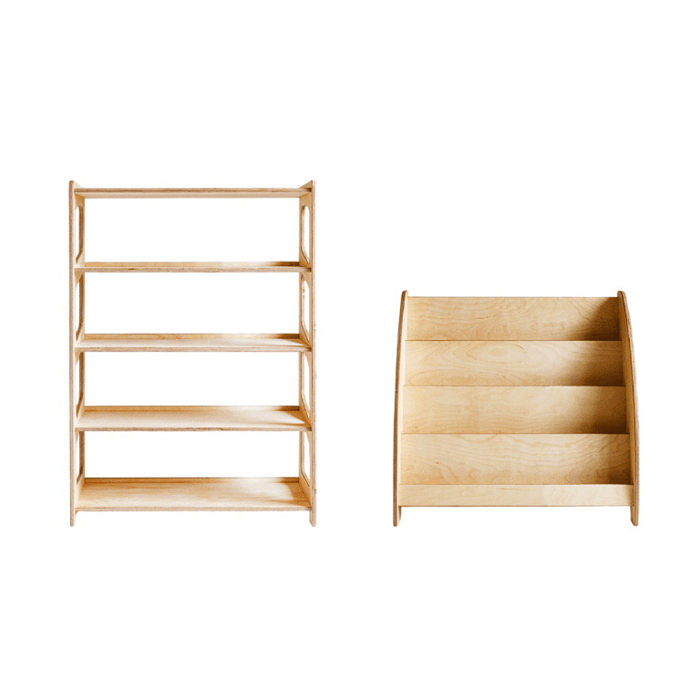 Weco Libreria & Scaffale per Giocattoli Set Chiaro