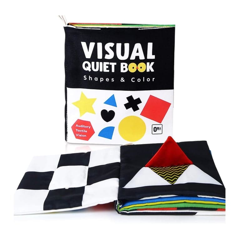 beiens High Contrast Cloth Book Shapes and Color