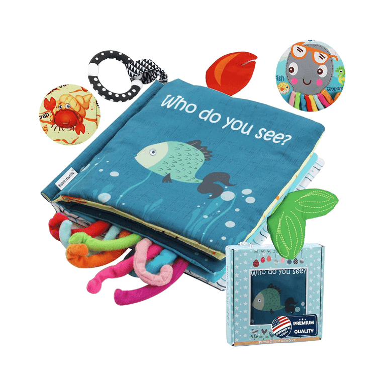 bebe mondo Crinkle Cloth Books Who Do You See