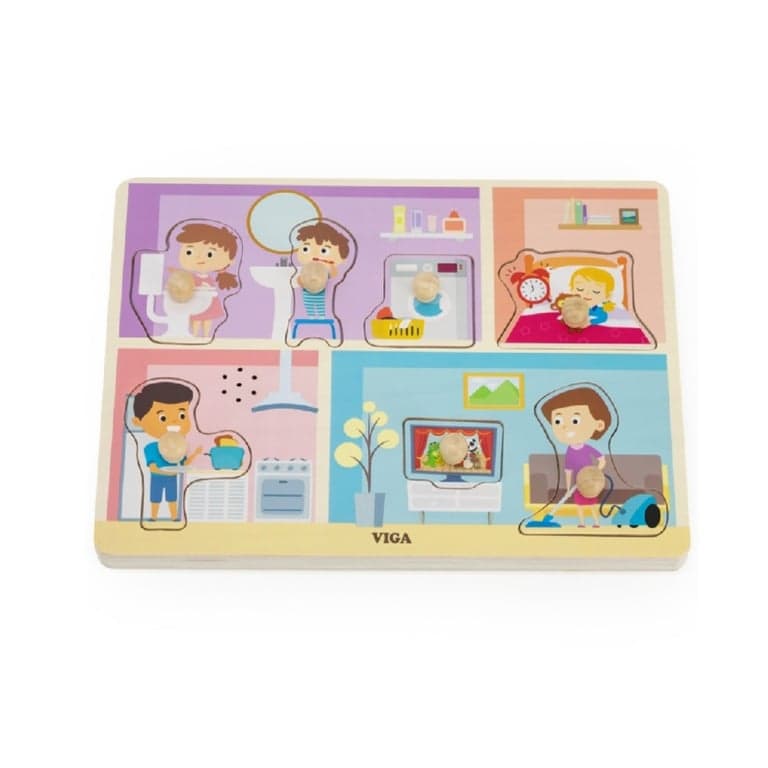Viga Puzzle a Manopola Attività Quotidiane