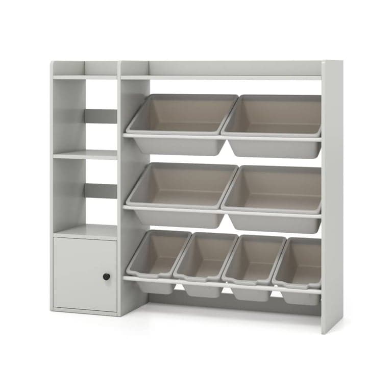 Costway Large Toy Storage 44 Inches Gray