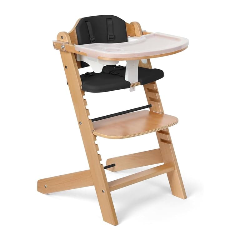 Cowiewie Wooden High Chair Black