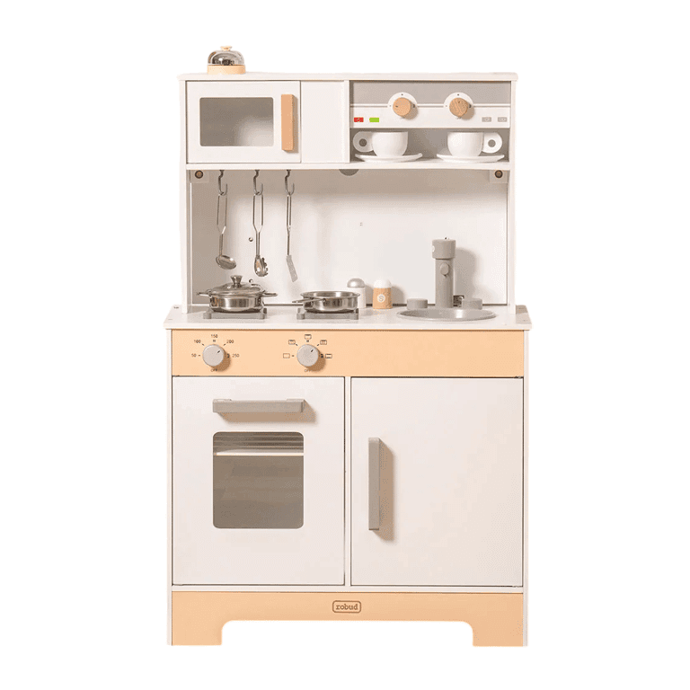 Robud Wooden Kids Play Kitchen Set With DIY Stickers