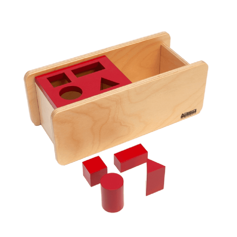 Alison's Montessori Imbucare Boxes With Flip Lid 4 Shapes Premium Quality