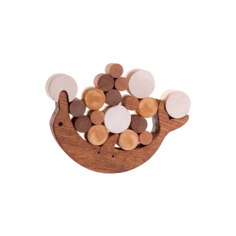 PoppyBabyCo Wooden Dolphin Balancing Toy