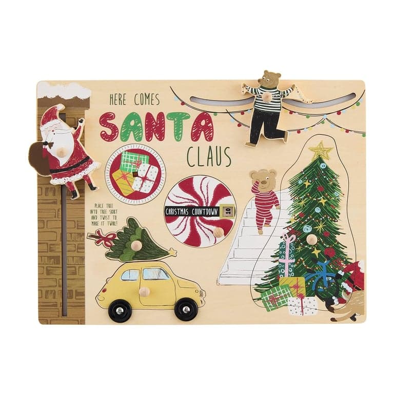 Mud Pie Kids Christmas Busy Board Santa Claus