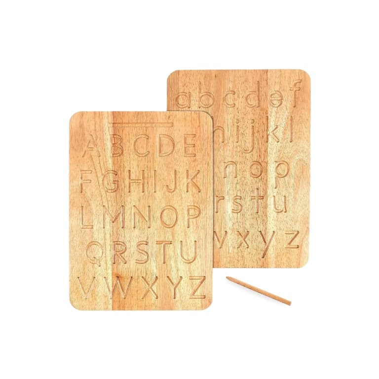 Montessori & Me Wooden Letter Tracing Board