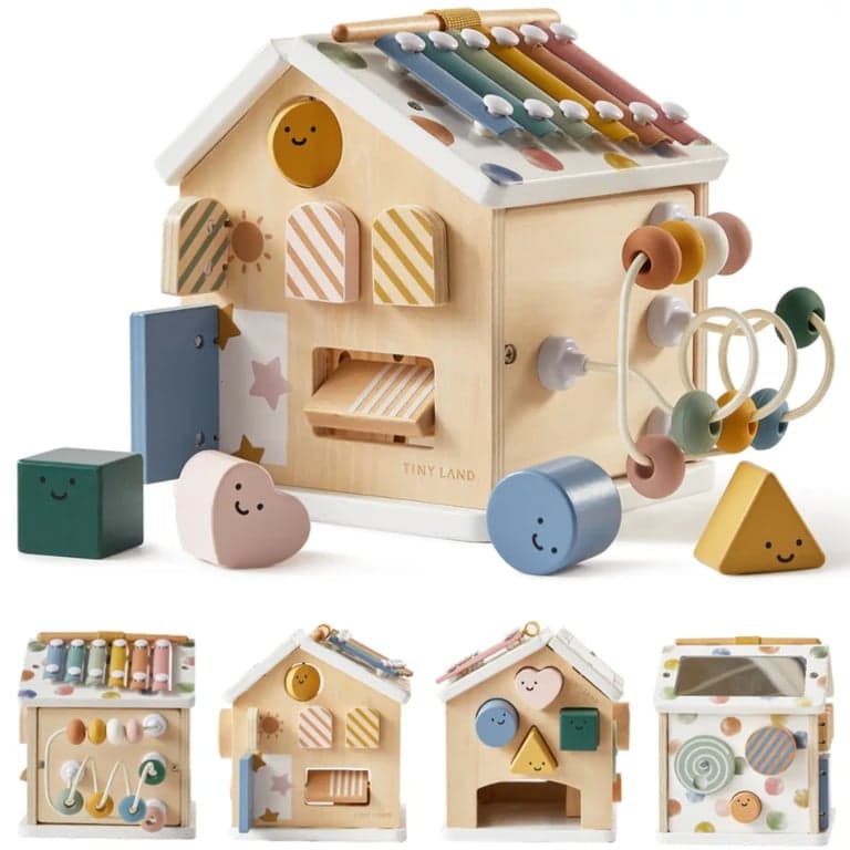 Tiny Land Cottage Activity Cube Morandi