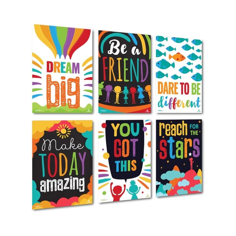 Sproutbrite 6 Posters Classroom Wall Decorations