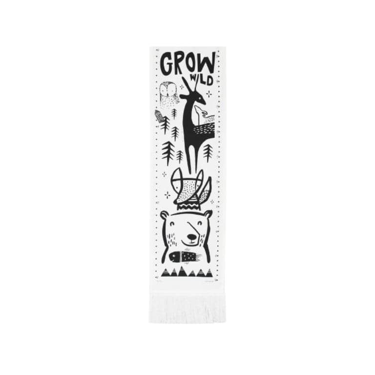 Wee Gallery Canvas Growth Chart Woodland