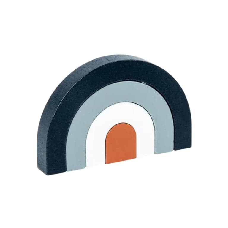 Seaside-Montessori Arched Building Blocks Black