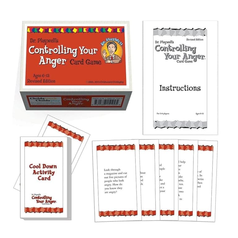 Childswork Childsplay Dr. Playwell's Controlling Your Anger Card Game