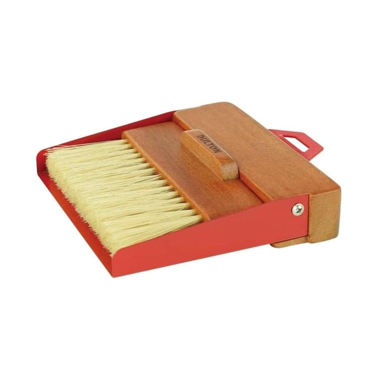 Dulton Broom and Dustpan Set Red