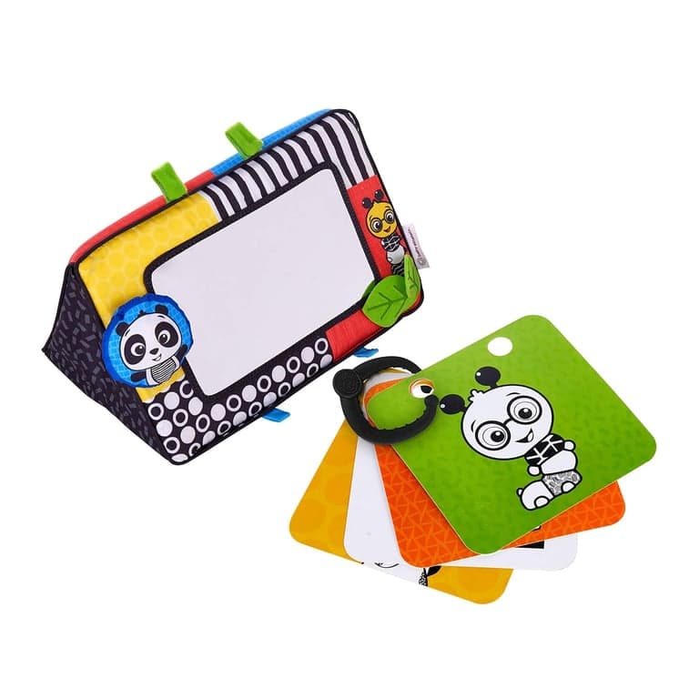 Baby Einstein Flip for Art High Contrast Floor Activity Mirror With Take Along Cards