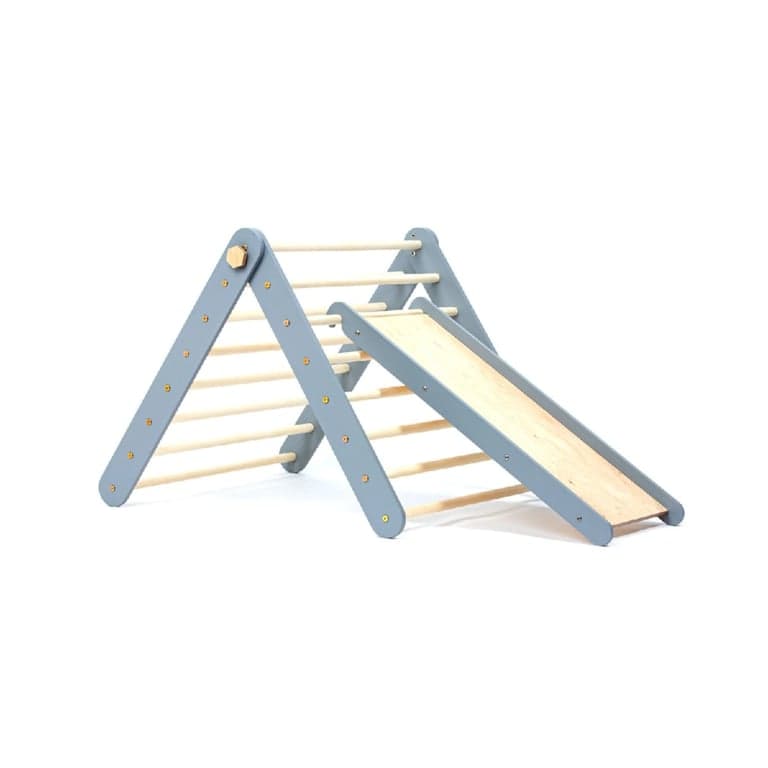 Duck Woodworks Shop Triangolo da Arrampicata con Scivolo Grigio